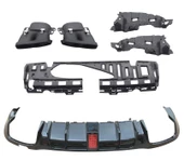 AUTOGP Mercedes w213 e63 amg brabus arka tampon difüzör ve egzoz ucu 2016 / 2019 - 1