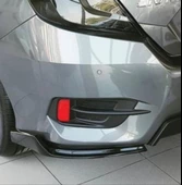 Autogp honda civic fc5 uyumlu arka çıkıntılı flap parlak siyah 2016-2020 - 3