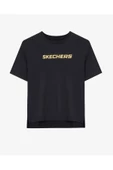Skechers S241012-001 Graphic W Sleeve Kadın Spor Tişört - 8