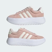 Adidas IE1104 Grand Court Platform Suede Kadın Tenis Ayakkabısı - 7