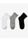 Skechers S192136-900 U Skx Padded Mid Cut Socks 3 Pack Unisex Çorap - 1