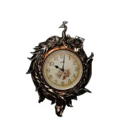 Duvara Asmalı Tavuskuşu Saat Dekoratif Hediyelik - 1