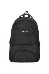 Çok Amaçlı Laptop Dizüstü Bilgisayar Bölmeli Sırt Çanta Siyah - 1