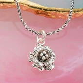 925 Ayar Gümüş Gül Kadın Kolye thumbnail 1