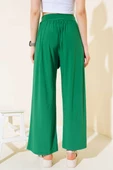 Beli Kuşaklı Salaş Pantolon Yeşil thumbnail 3