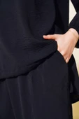 Ayrobin Şalvarlı İkili Takım Siyah - 4