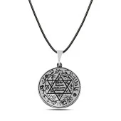 Gümüş Süleyman Mührü Kolye - 2