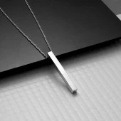 Gümüş Erkek Çubuk Kolye thumbnail 4