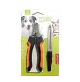 Nunbell Kedi ve Köpekler İçin Tırnak Makası + Törpü 12 cm Turuncu - 1