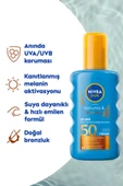 Nivea Sun Koruma ve Bronzluk Arttırıcı Spf 50 200 ml Güneş Spreyi thumbnail 5