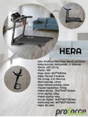 Proforce Hera Koşu Bandı, Eğimli, 10km Hız, Katlanabilir, 2HP motor - 2