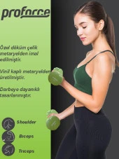 Proforce Vdb Dışı Vinil Kaplı Içi Çelik Döküm Ağırlık Dambıl 4kg -tek Adet - 3