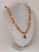 Güneş Taşlı Rudraksha Tohum Kolye Dolama Bileklik 8mm (49704) thumbnail 5