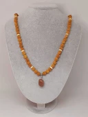 Güneş Taşlı Rudraksha Tohum Kolye Dolama Bileklik 8mm (49704) thumbnail 3