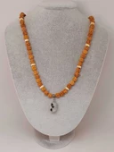 Ay Taşlı Rudraksha Tohum Kolye Dolama Bileklik 8mm (49710) thumbnail 3