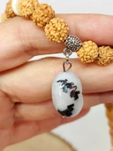 Ay Taşlı Rudraksha Tohum Kolye Dolama Bileklik 8mm (49710) thumbnail 5