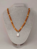 Havlit Taşlı Rudraksha Tohum Kolye Dolama Bileklik 8mm (49714) thumbnail 1