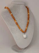 Havlit Taşlı Rudraksha Tohum Kolye Dolama Bileklik 8mm (49714) thumbnail 3