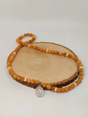 Kristal Kuvars Taşlı Rudraksha Tohum Kolye Dolama Bileklik 8mm (49716) thumbnail 5