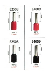 HSC8 6-4A Terminal Sıkma Pensesi + 520 Parça Kablo Pabucu - 4