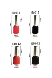 HSC8 6-4A Terminal Sıkma Pensesi + 520 Parça Kablo Pabucu - 3