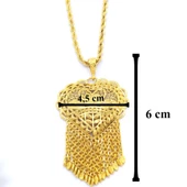 FerizZ Altın Kaplama Hint İşi Kalpli Kadın Kolye 60 cm KLY-471 thumbnail 4
