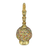 Dekor Amaçlı Renkli Taş Ebruli Dekoratif Güldanlık Altın - 1