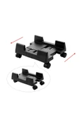 Tekerlekli Bilgisayar Kasa Standı - Ayarlanabilir Genişlik, Evrensel PC 4 Tekerli Taşıyıcı Stand, Kolay Taşıma - 3