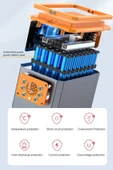 Taşınabilir Güç Kaynağı – Acil Durum, Kamp, Tekne, Wireless Şarjlı Batarya ve LED Aydınlatma Ünitesi - 7