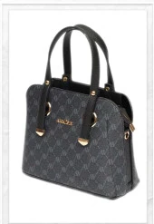 Armine Siyah Desenli Omuz Çantası 02750-364 thumbnail 2