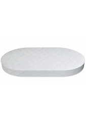 60x100 Ahşap Sepet Beşik Yatağı Cotton Oval Beşik Yatağı thumbnail 1