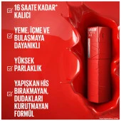Maybelline New York Super Stay Vinyl Ink Uzun Süre Kalıcı Likit Parlak Ruj 35 Cheeky - 4