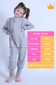 Begisa 2-8 Yaş 1.5 Tog Kapitone Çocuk Uyku Tulumu Unisex Uzun Kollu Uyku Tulumu - 5