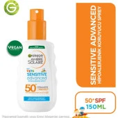 Garnier Ambre Solaire Sensitive Advanced Çocuk Hipoalerjenik Güneş Koruyucu Sprey SPF50+ 150ML - 1