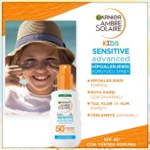 Garnier Ambre Solaire Sensitive Advanced Çocuk Hipoalerjenik Güneş Koruyucu Sprey SPF50+ 150ML - 3