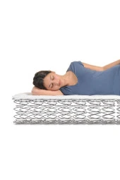 DELÜXE Jakarlı Ortopedik Yaylı Yatak 70x190 Cm thumbnail 4