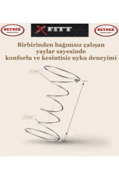 X-Fittbed 80x150 Cm Ortopedik Yaylı Yatak Ortopedik Lüx Su Yolu Cotton 80X150 Yaylı Yatak thumbnail 3