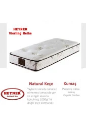 Vierling Reihe 80x130 Cm Ortopedik Yaylı Yatak Lüx Coffe Bamboo Yatak thumbnail 1