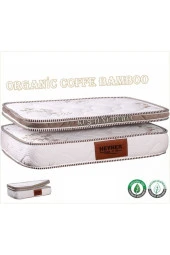 Coffee Bamboo Kuş Tüyü Pedli Ortopedik Yaylı Yatak - 2
