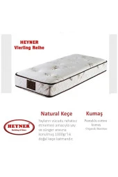 Vierling Reihe 130x190 Cm Ortopedik Yaylı Yatak Lüx Coffe Bamboo Yatak thumbnail 1