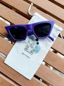 Geometrik Desenli Uv400 Korumalı Çocuk Güneş Gözlüğü - 1