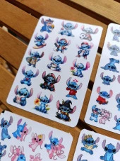 Stich Sticker Etiket Seti 4 sayfa a6 Boy - 2