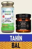 Organik Çiğ Tahin 230 gr + Organik Polifloralı Bal 300 gr - 1