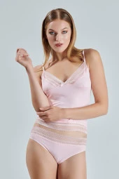 Penye Pudra Atlet Külot Kaşkorse Set Kadın Iç Çamaşırı Takımı thumbnail 2