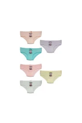 6'lı Baskılı Pamuklu Kız Çocuk Külot thumbnail 3