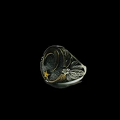 Ay Yıldız Tasarımlı 925 Ayar Gümüş Yüzük - 2