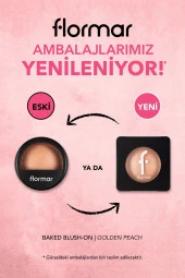 Işıltılı Fırınlanmış Allık - Baked Blush-on - 043 Golden Peach - 8682536051439 - 1