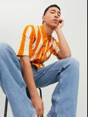 Jack&Jones Oversize Polo Yaka Kısa Kol Erkek Gömlek - Minimalist Stil - 8