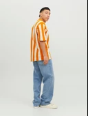 Jack&Jones Oversize Polo Yaka Kısa Kol Erkek Gömlek - Minimalist Stil - 10