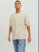 Jack&Jones Oversize Polo Yaka Kısa Kol Erkek Gömlek - Minimalist Stil - 3